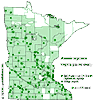 Minnesota county distribution map