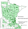 Minnesota county distribution map