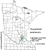 Minnesota county distribution map