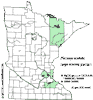 Minnesota county distribution map