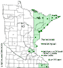 Minnesota county distribution map