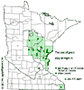 Minnesota county distribution map