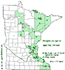 Minnesota county distribution map