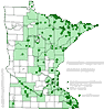 Minnesota county distribution map