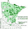 Minnesota county distribution map