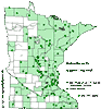 Minnesota county distribution map