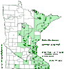 Minnesota county distribution map
