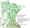 Minnesota county distribution map