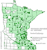 Minnesota county distribution map