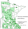 Minnesota county distribution map