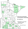Minnesota county distribution map