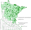 Minnesota county distribution map