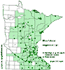 Minnesota county distribution map