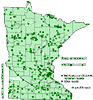 Minnesota county distribution map