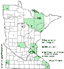 Minnesota county distribution map