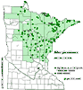 Minnesota county distribution map