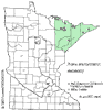 Minnesota county distribution map