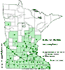 Minnesota county distribution map