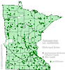 Minnesota county distribution map