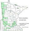 Minnesota county distribution map