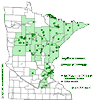 Minnesota county distribution map