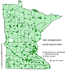 Minnesota county distribution map