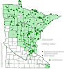 Minnesota county distribution map
