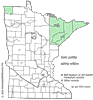 Minnesota county distribution map