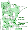 Minnesota county distribution map