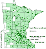 Minnesota county distribution map