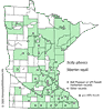 Minnesota county distribution map