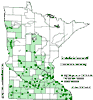Minnesota county distribution map