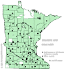 Minnesota county distribution map