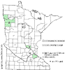 Minnesota county distribution map