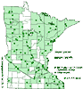 Minnesota county distribution map