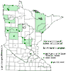 Minnesota county distribution map