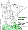 Minnesota county distribution map