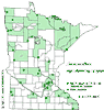 Minnesota county distribution map