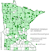 Minnesota county distribution map
