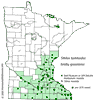Minnesota county distribution map