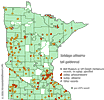 Minnesota county distribution map