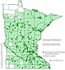 Minnesota county distribution map