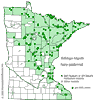 Minnesota county distribution map