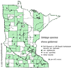 Minnesota county distribution map