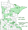 Minnesota county distribution map