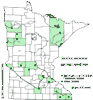 Minnesota county distribution map