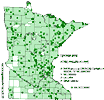 Minnesota county distribution map