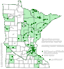 Minnesota county distribution map