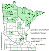 Minnesota county distribution map