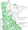 Minnesota county distribution map